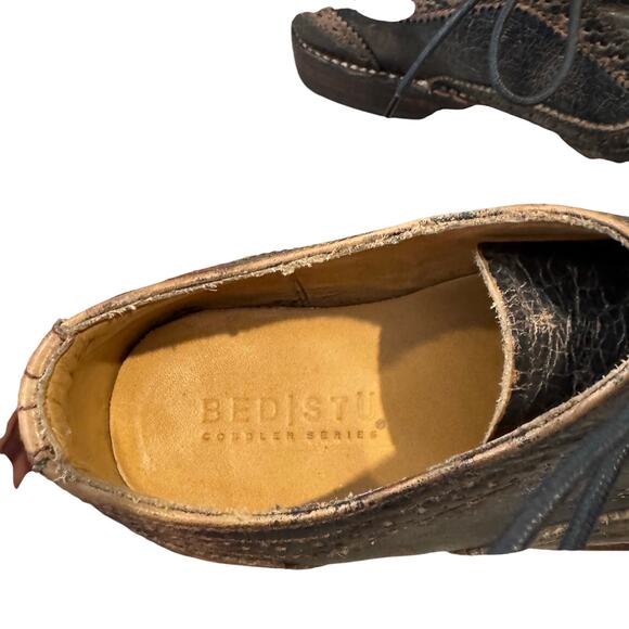 Bed|stu Lita Channing Oxford Distressed leather shoes - Picture 9 of 9